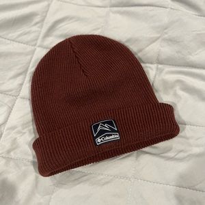 Columbia Maroon Hoodie Cube Beanie Hat